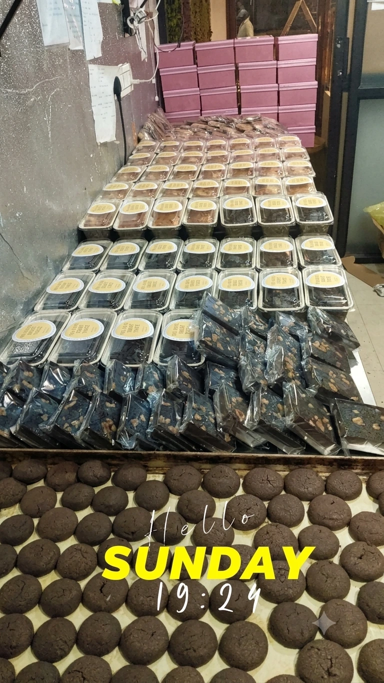 Cookies and stacked cakes from Fluffy Giraffe's Diwali gifting work
